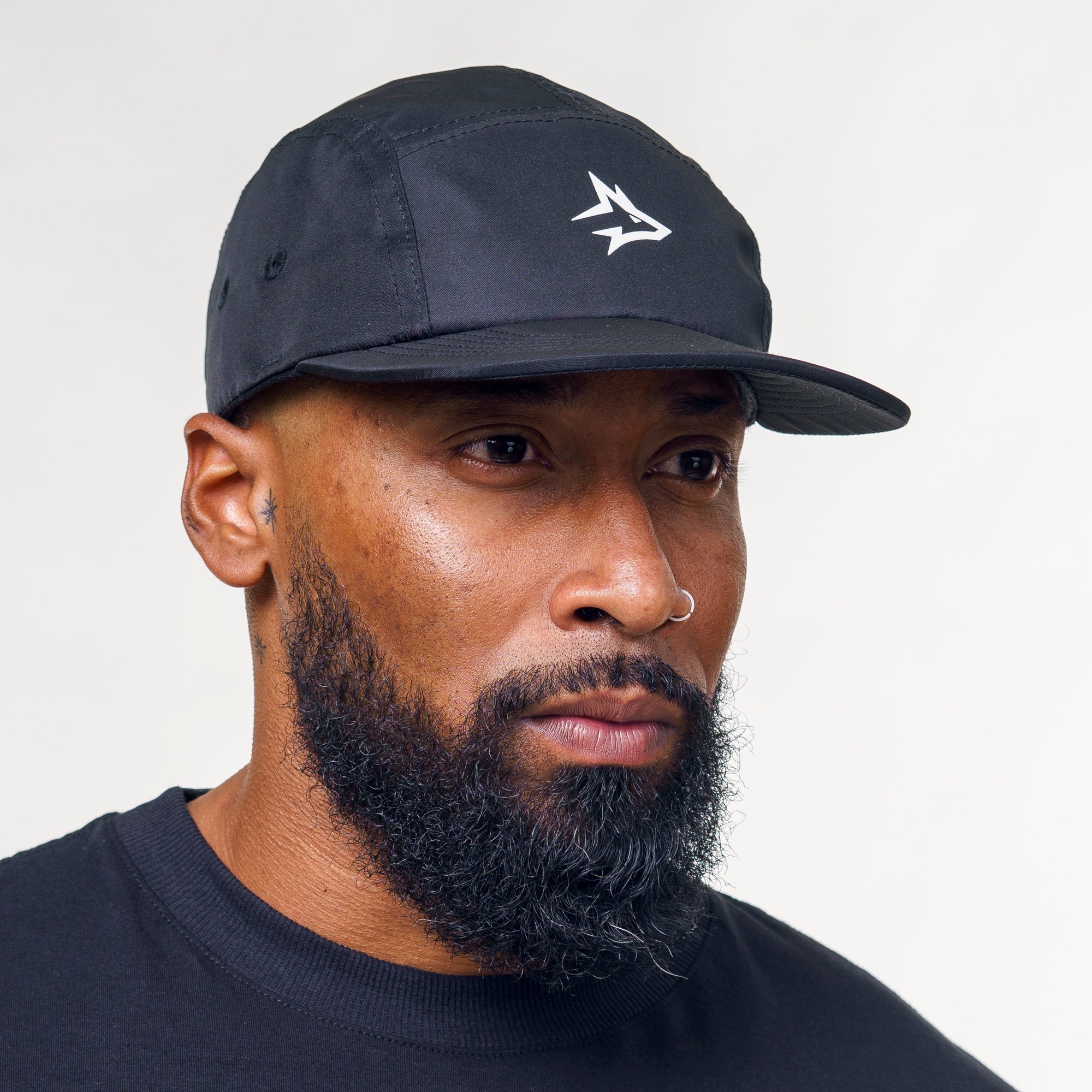 Boné Five Panel Preto Lupus