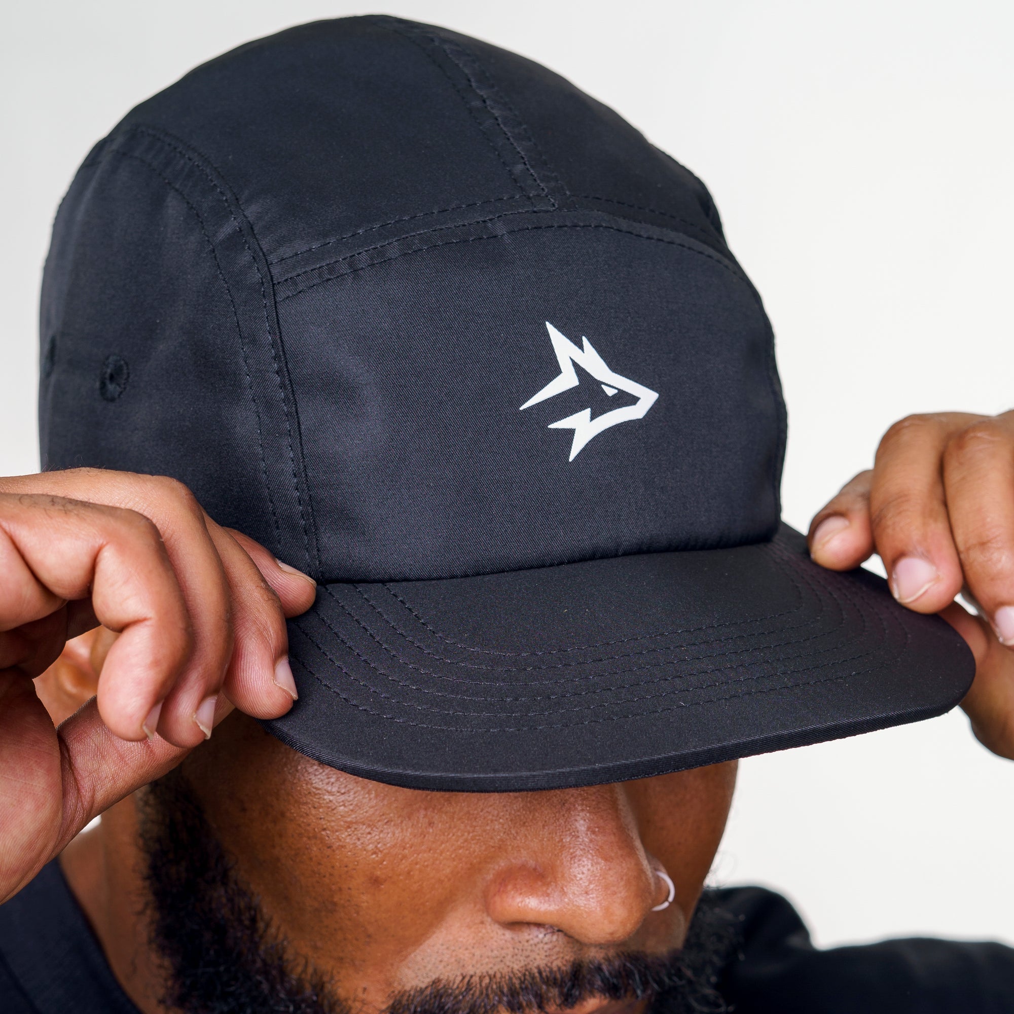 Boné Five Panel Preto Lupus