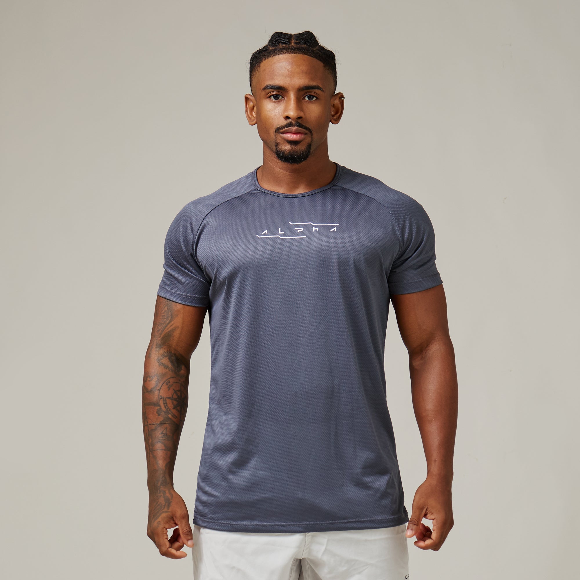 Camiseta Dry Fit Motion Cinza Sombra