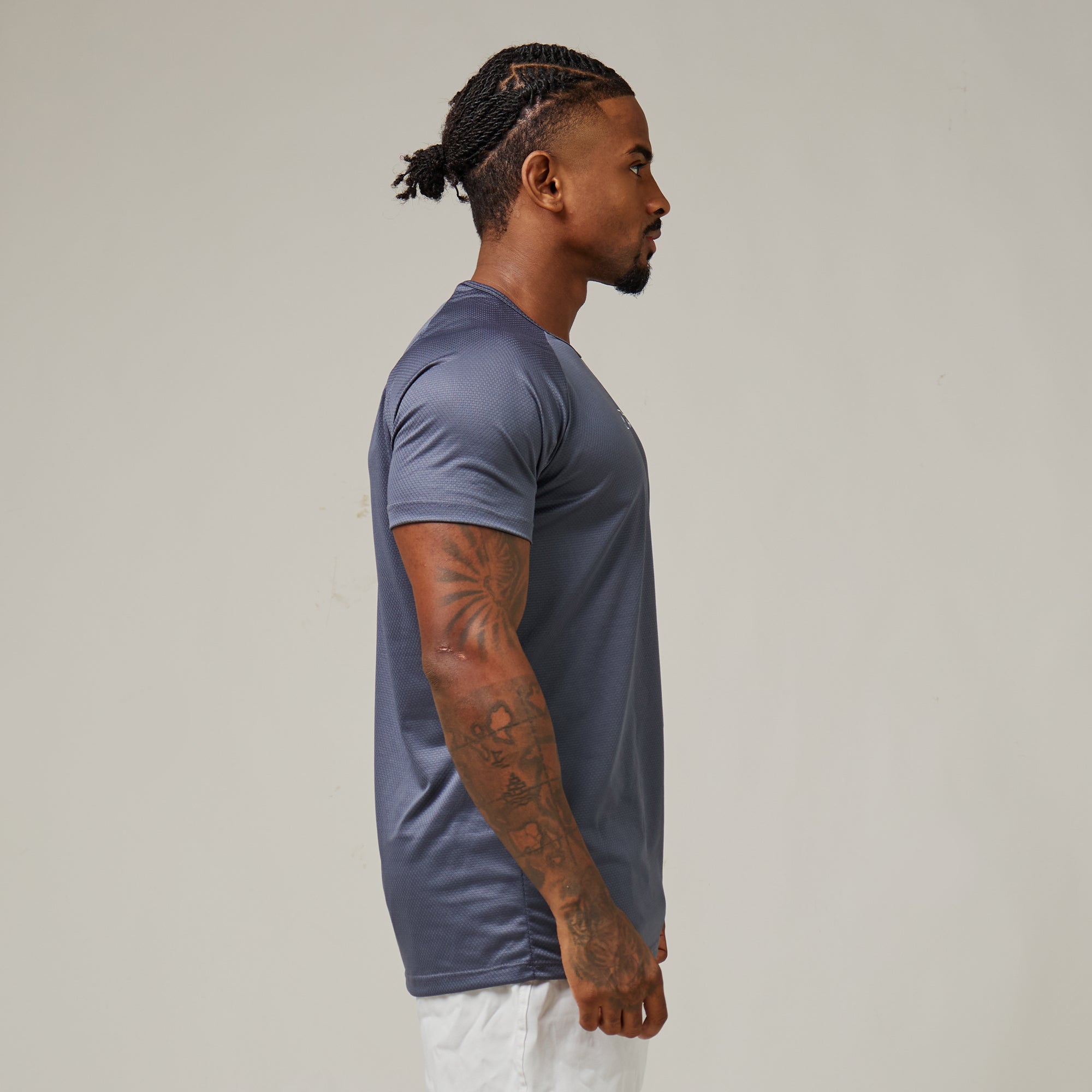 Camiseta Dry Fit Motion Cinza Sombra