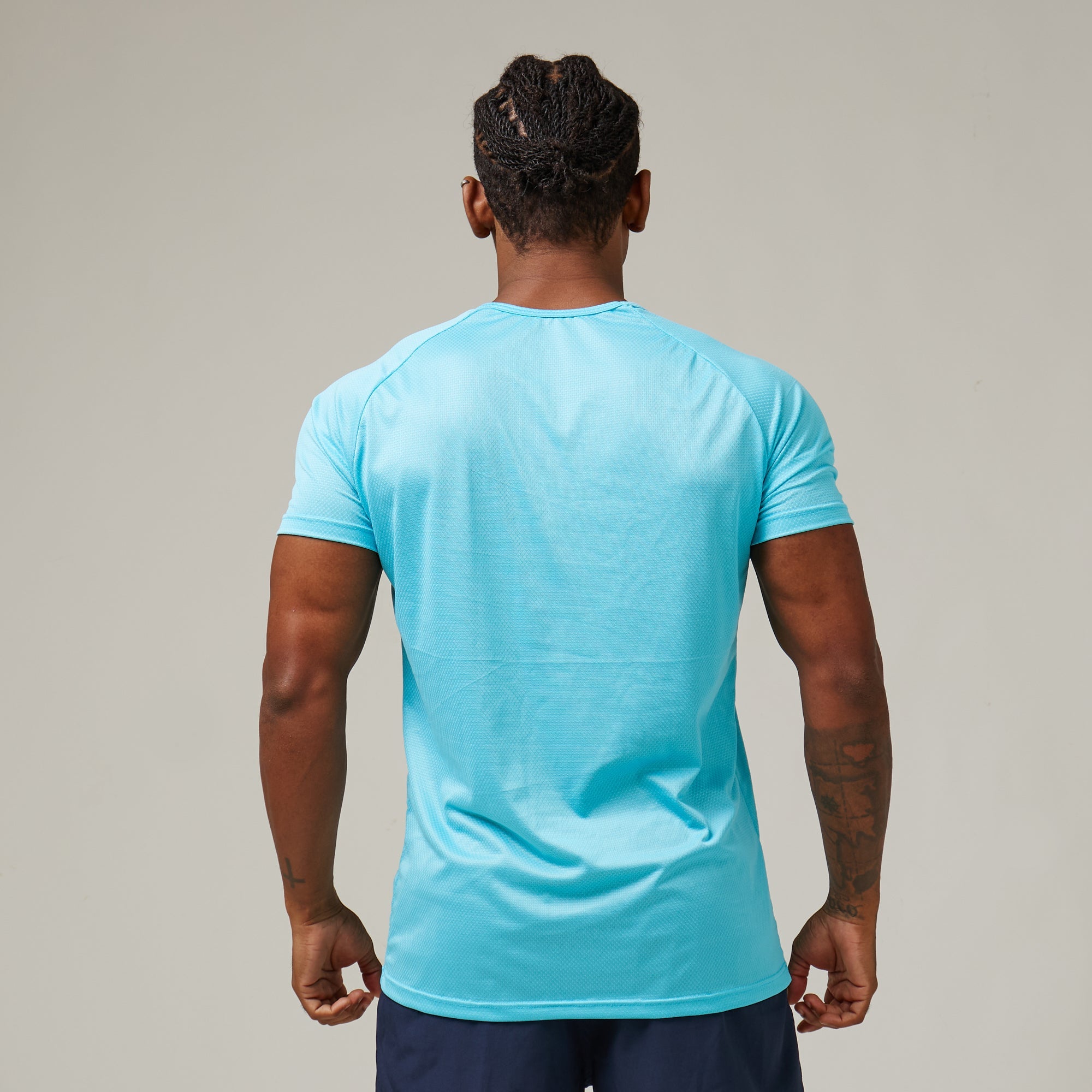 Camiseta Dry Fit New Lupus Azul Pavão