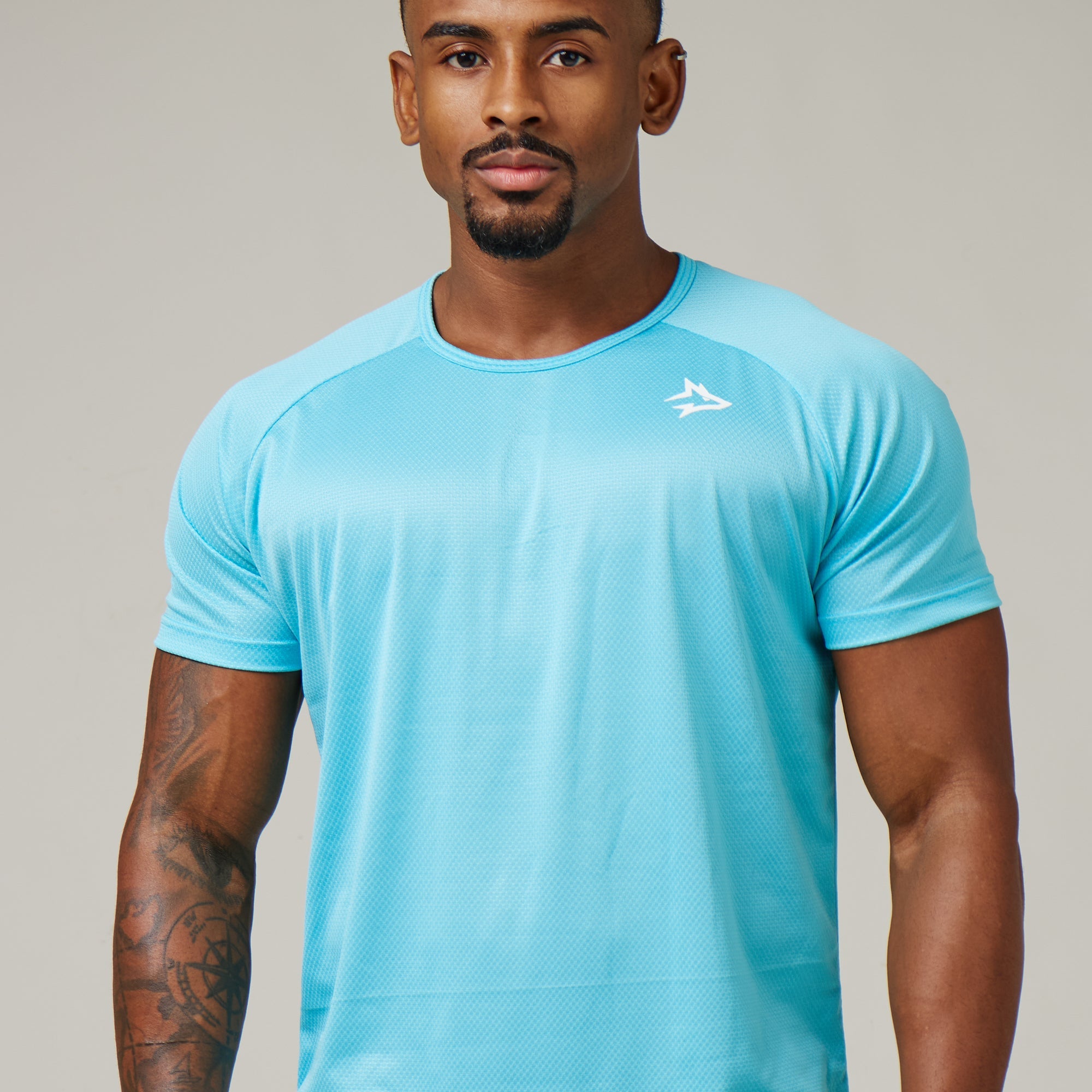 Camiseta Dry Fit New Lupus Azul Pavão
