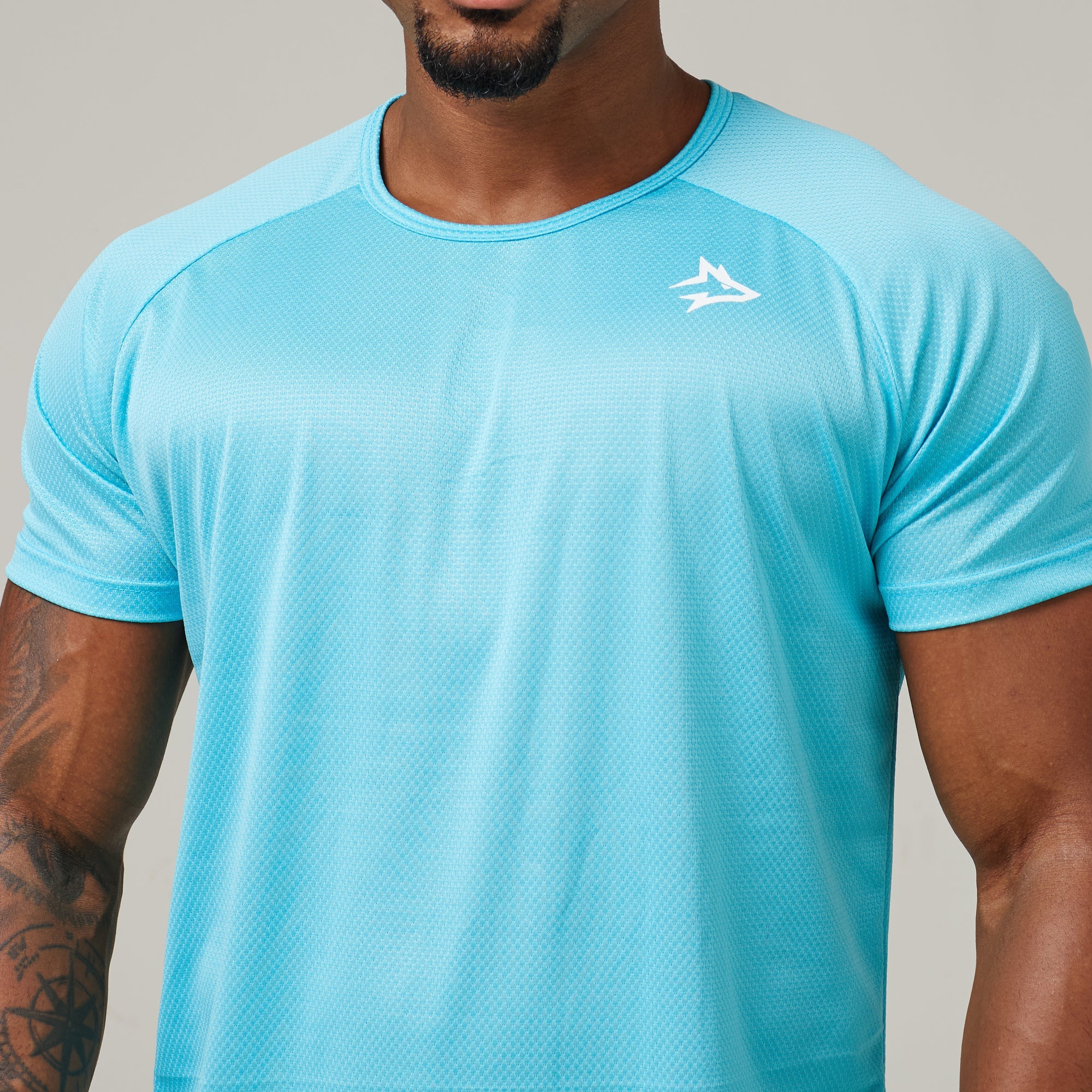 Camiseta Dry Fit New Lupus Azul Pavão