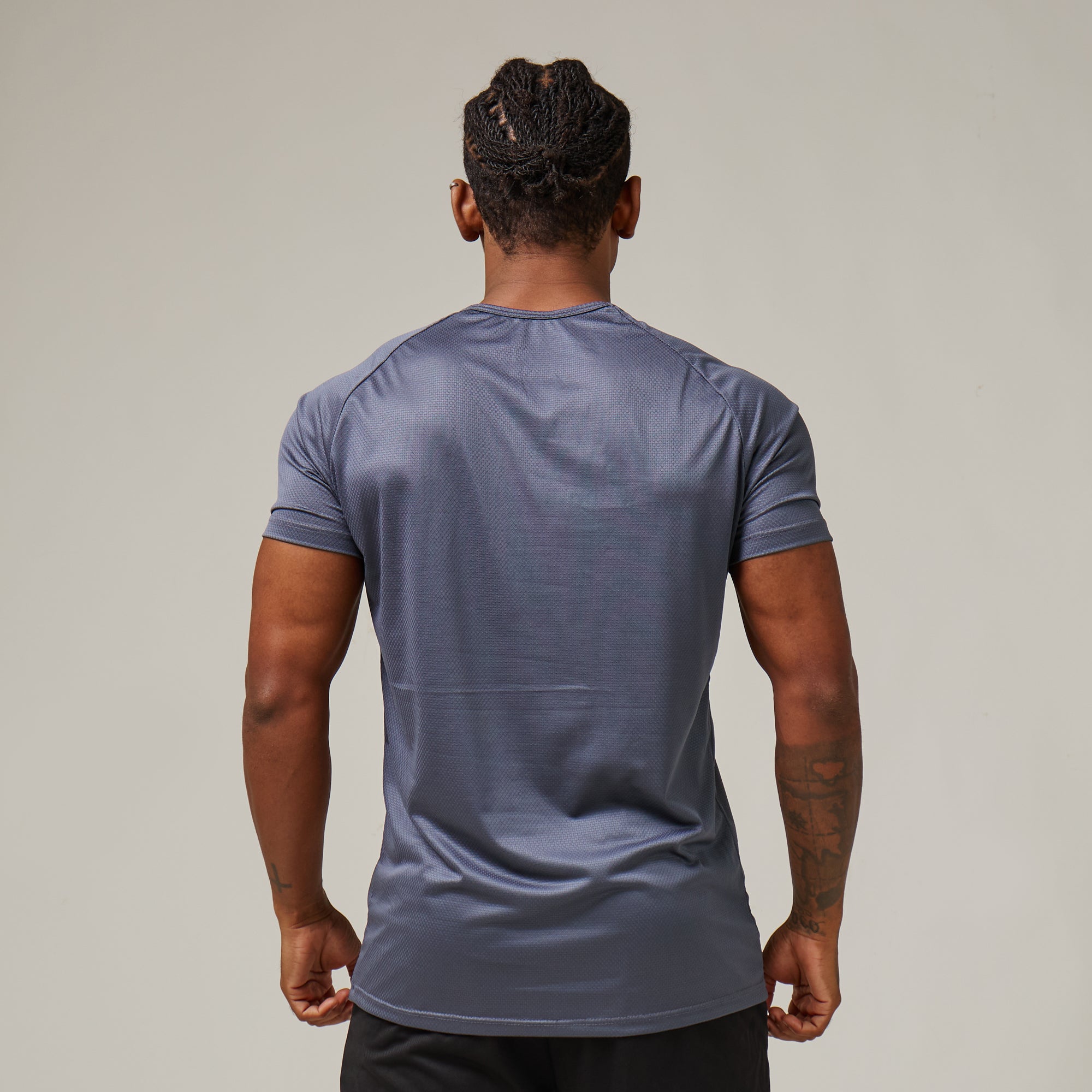 Camiseta Dry Fit Parallel Line Cinza Sombra