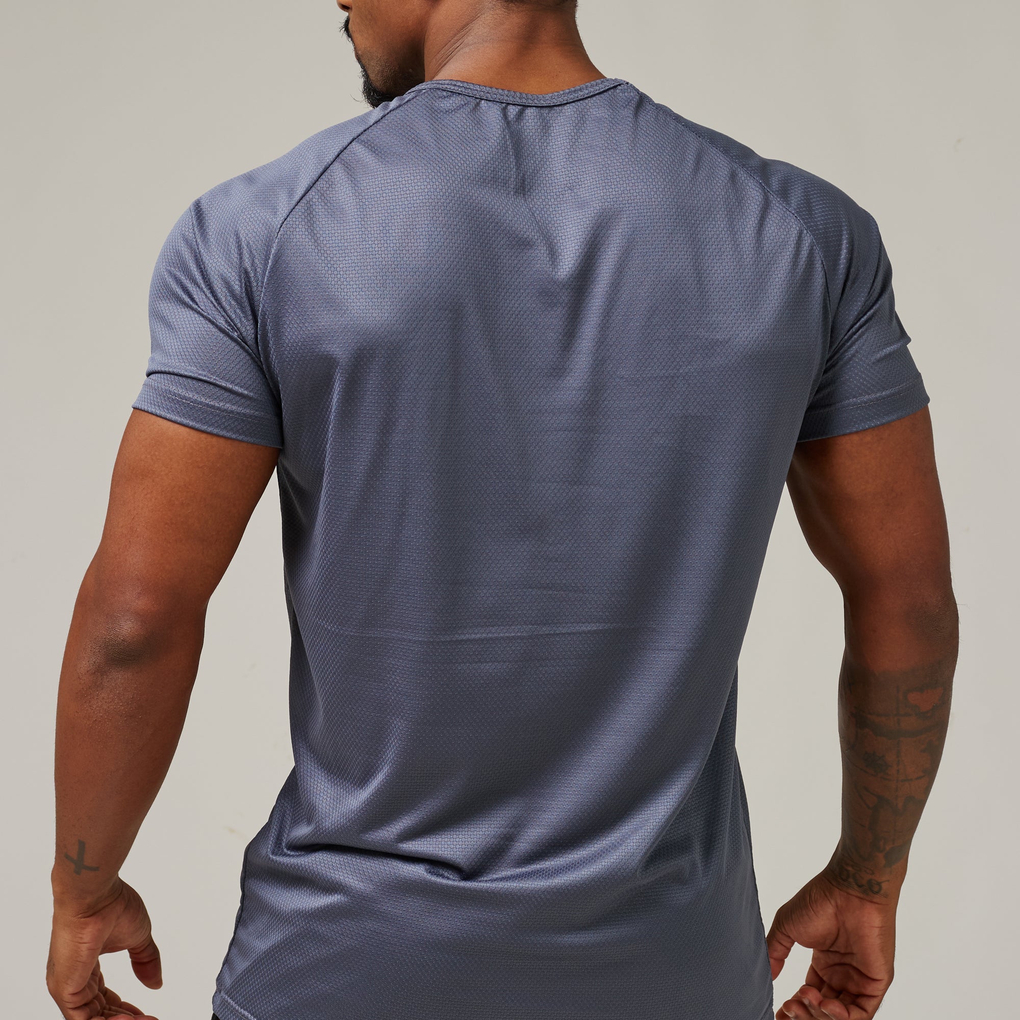 Camiseta Dry Fit Parallel Line Cinza Sombra