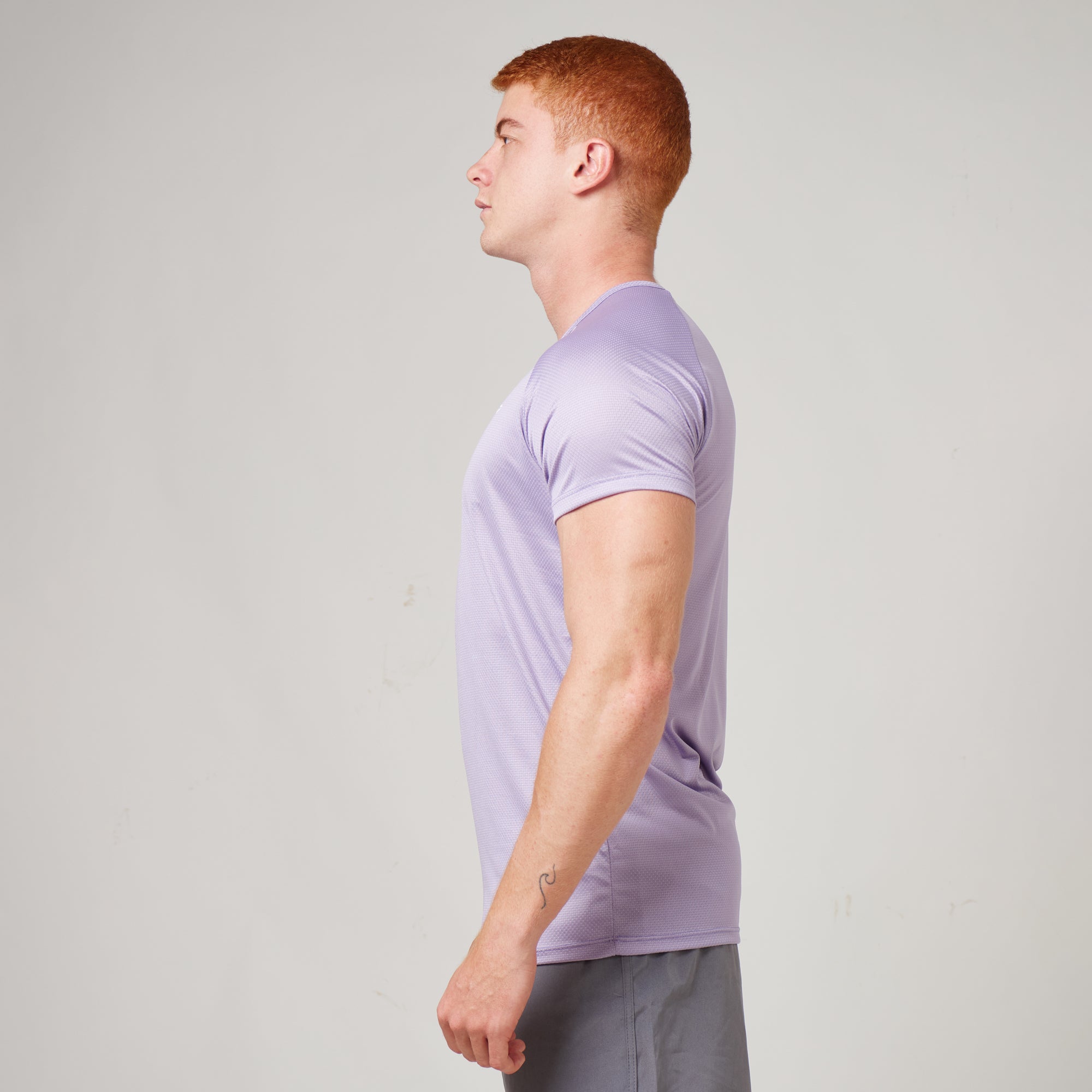 Camiseta Dry Fit Parallel Line Lilás Malva