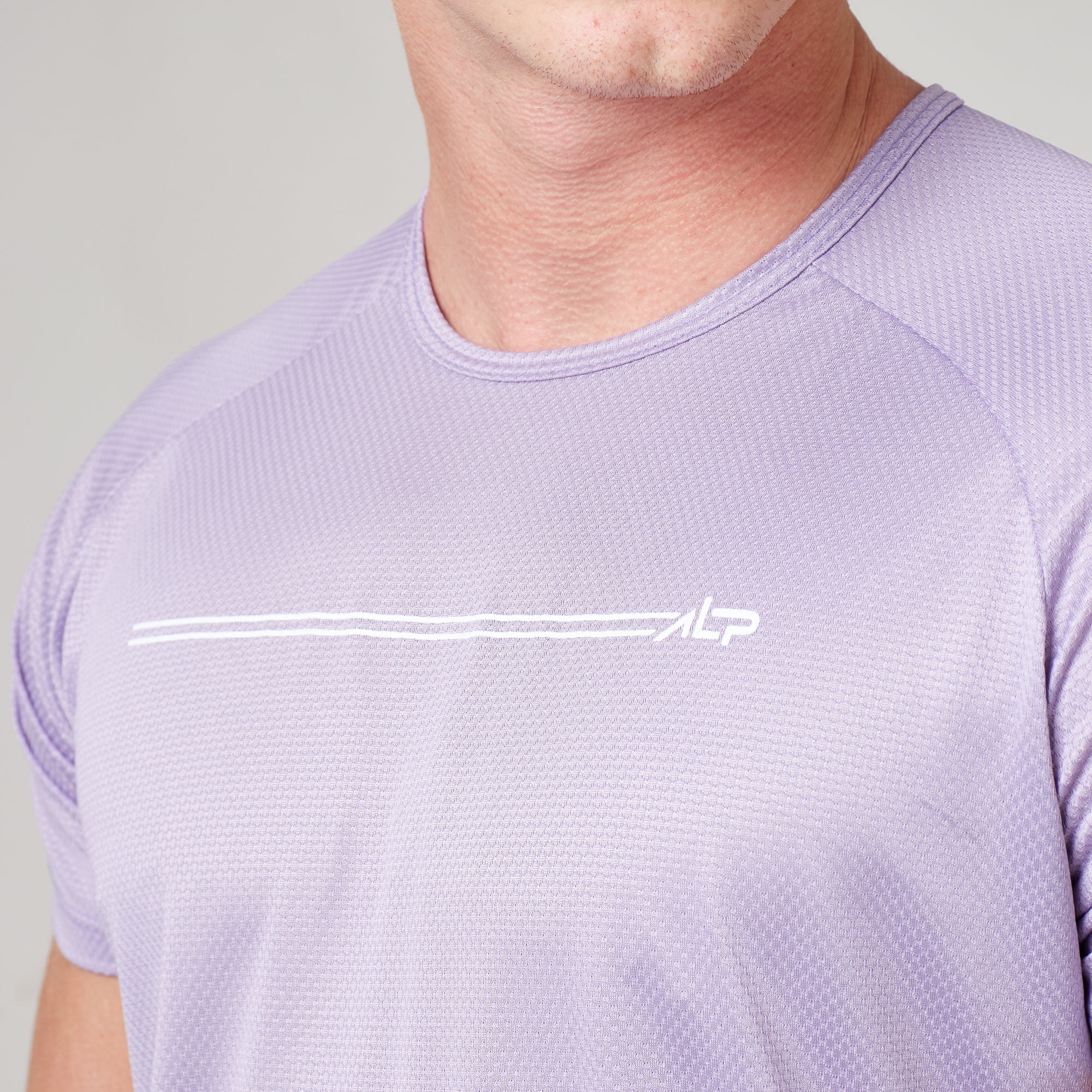 Camiseta Dry Fit Parallel Line Lilás Malva