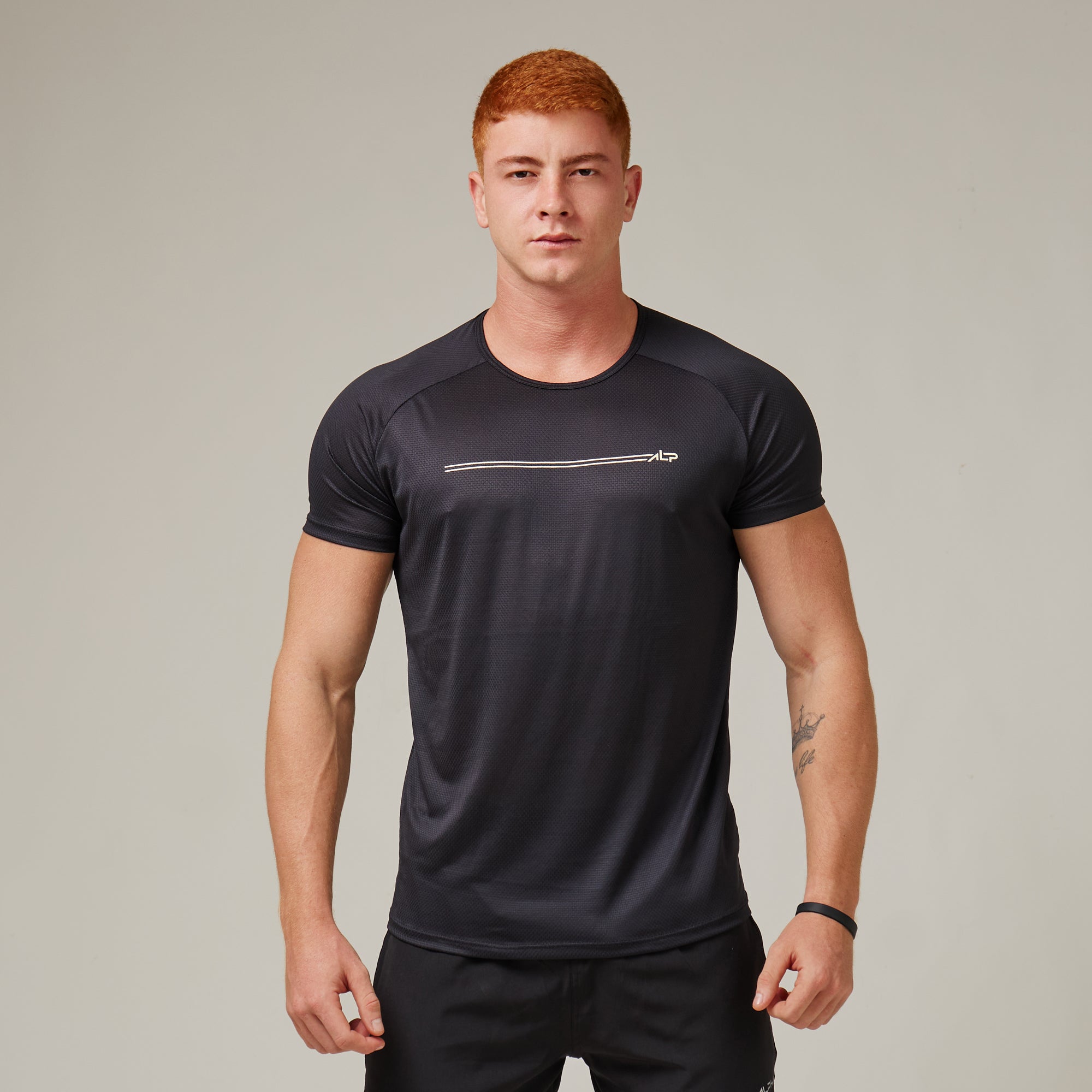 Camiseta Dry Fit Parallel Line Preto