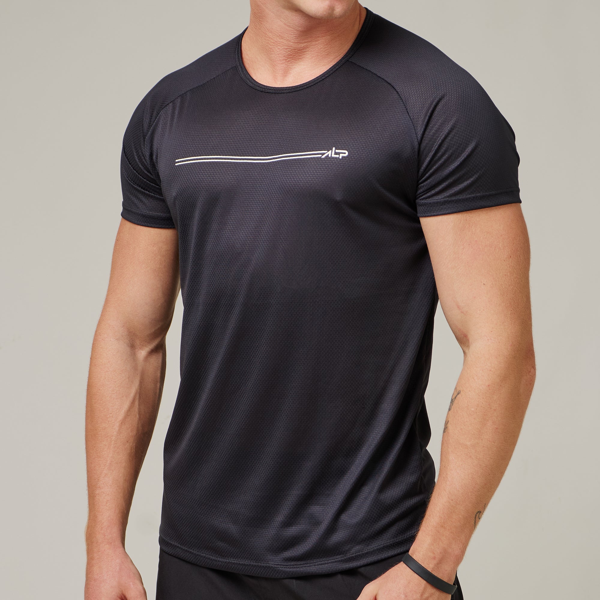 Camiseta Dry Fit Parallel Line Preto