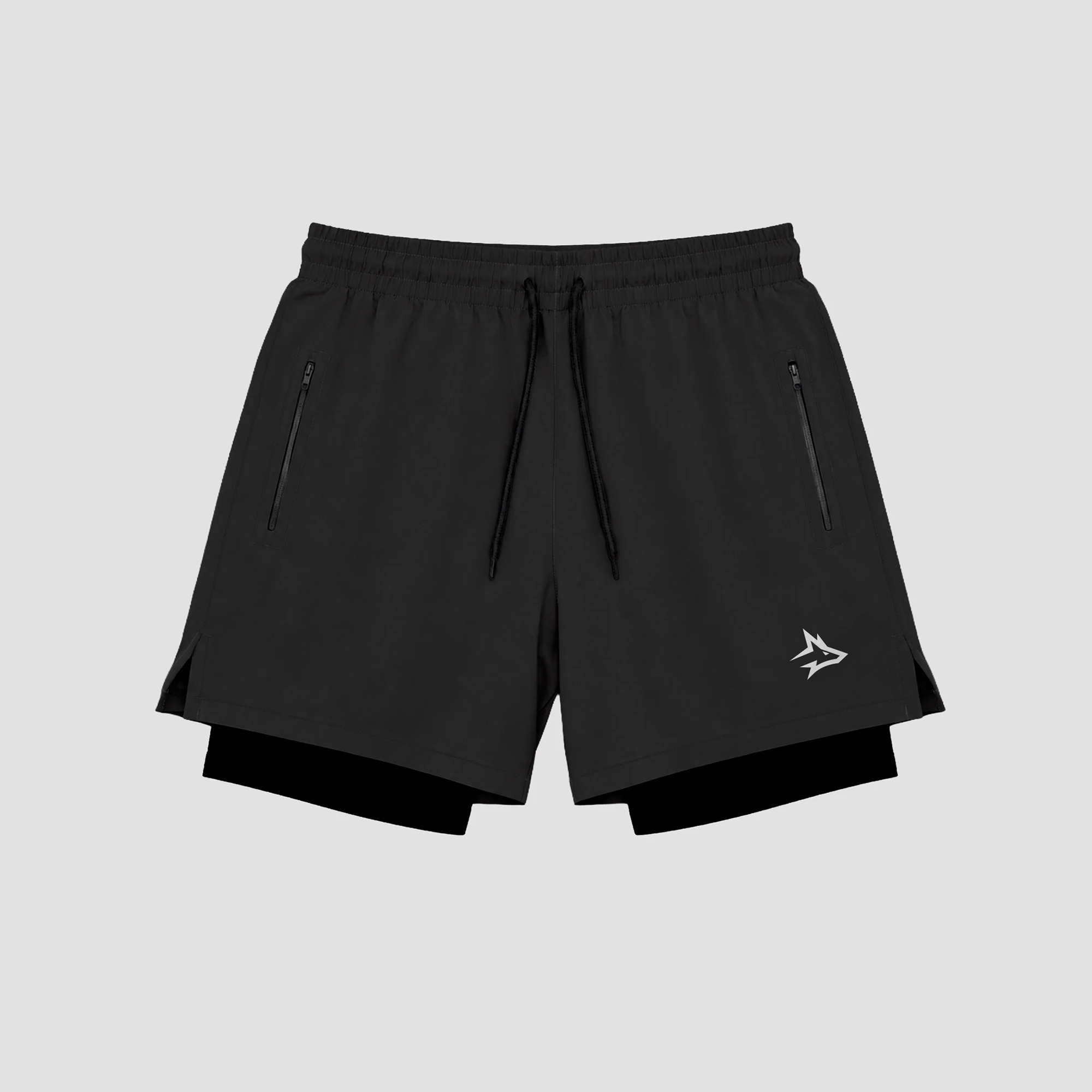 Short de Compressão Dry Fit Preto Bolso Ziper - Lupus