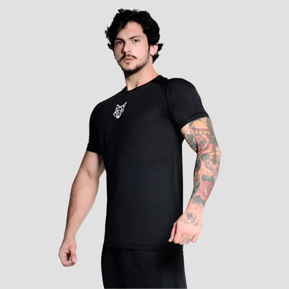 Tshirt Dry Perfomance Black Alpha