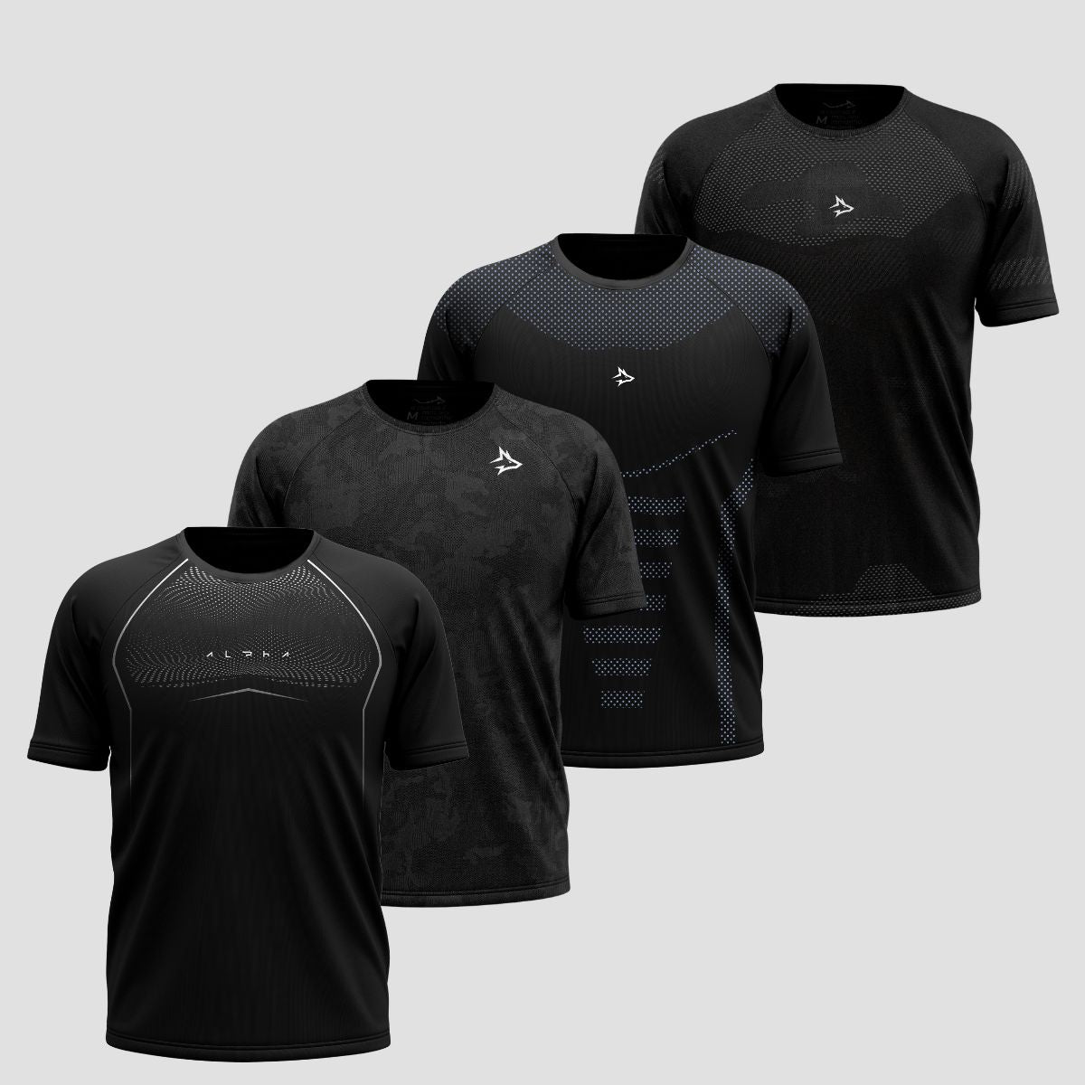 Kit All Black 4 Camisetas Apex