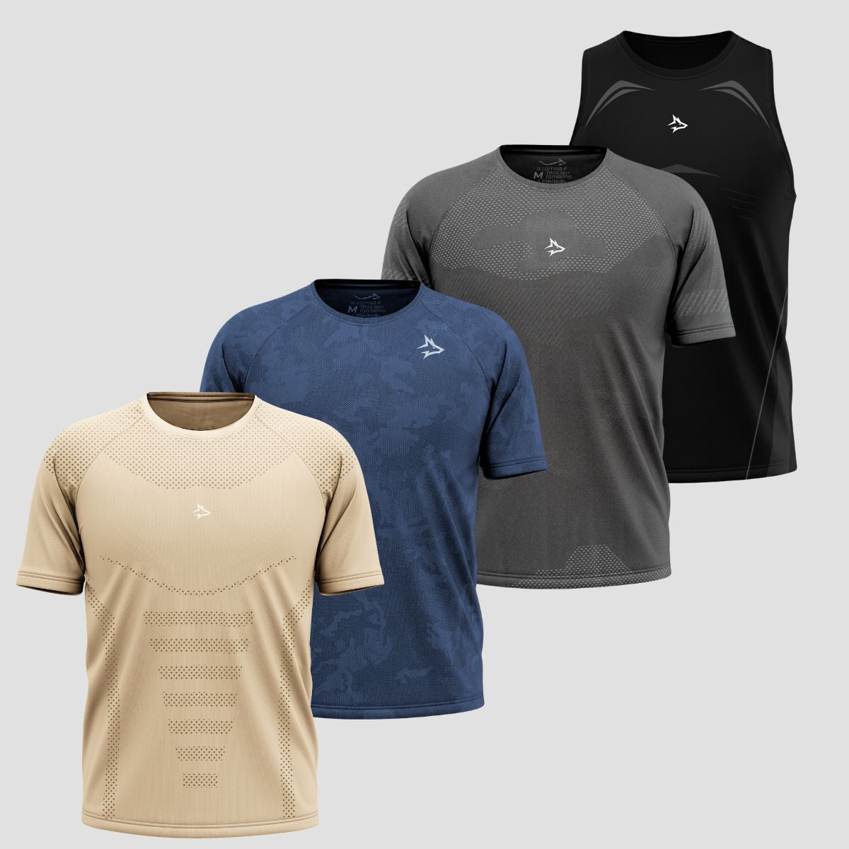 Kit 4 Peças Masculinas: Camisetas e Regata Apex