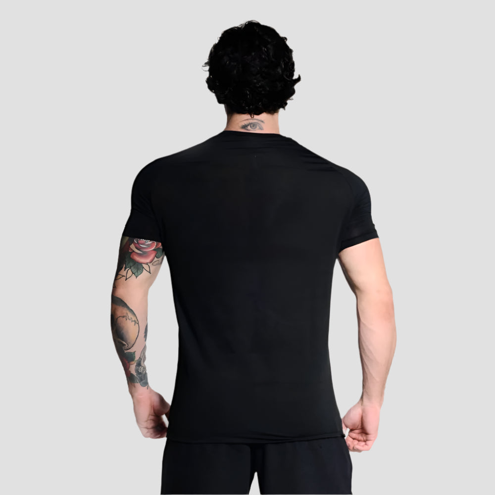 Tshirt Dry Perfomance Black Alpha