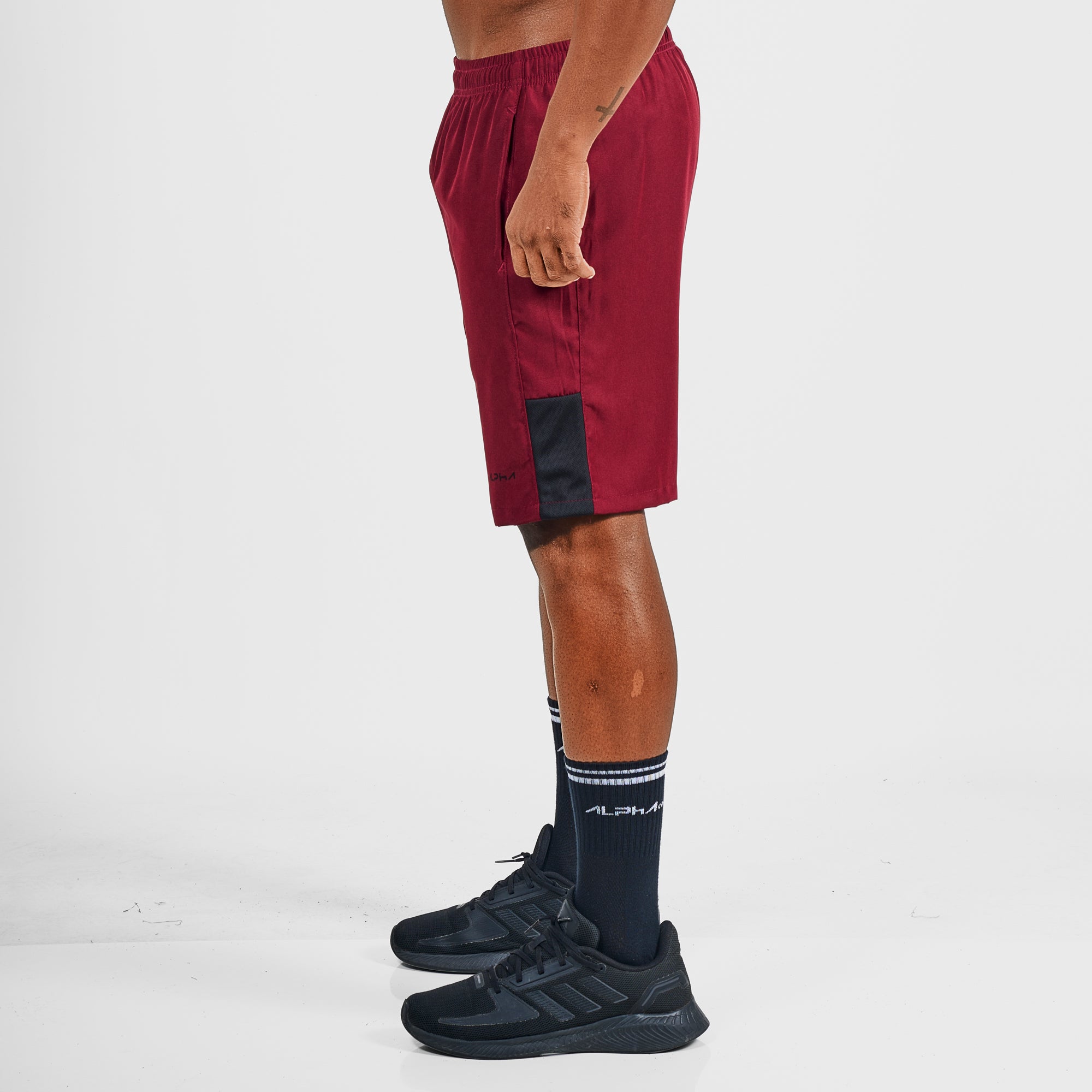 Bermuda Dry Fit Square Fluid Bordo