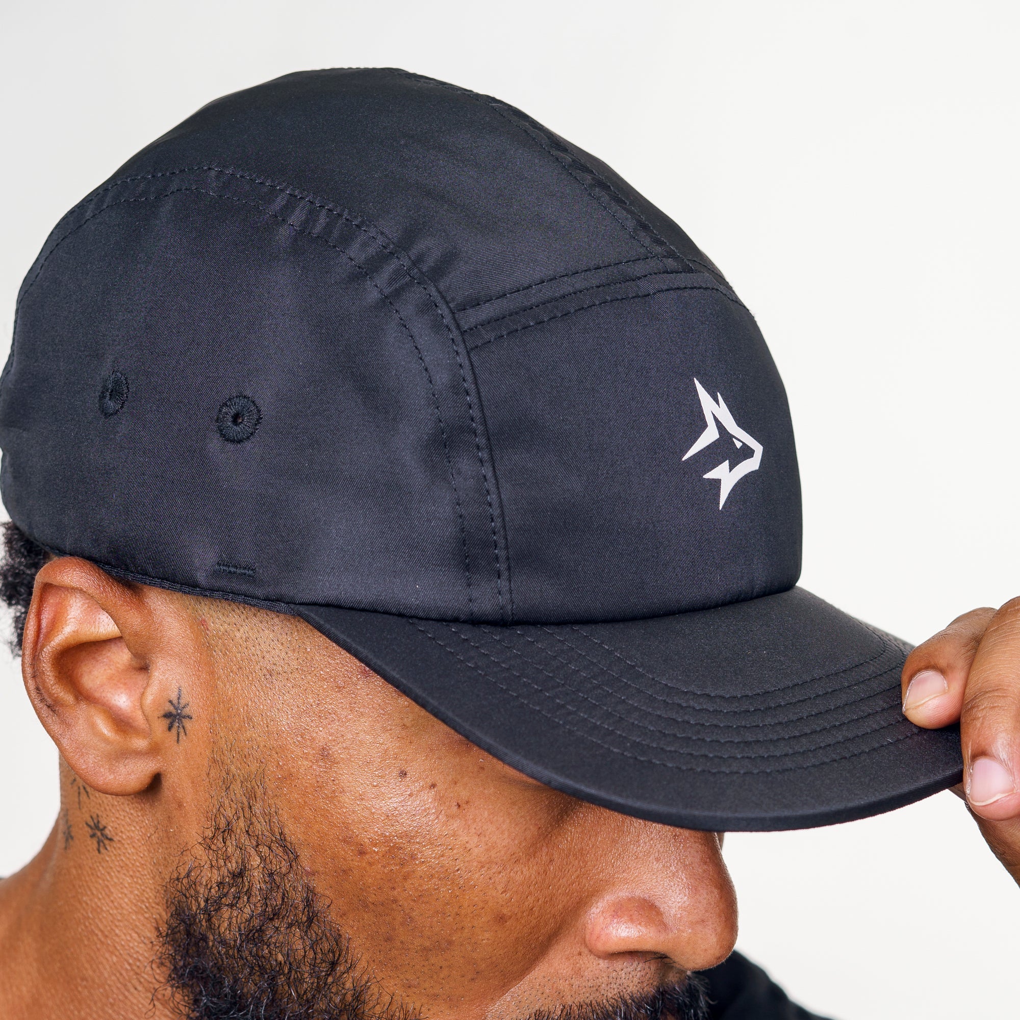 Boné Five Panel Preto Lupus