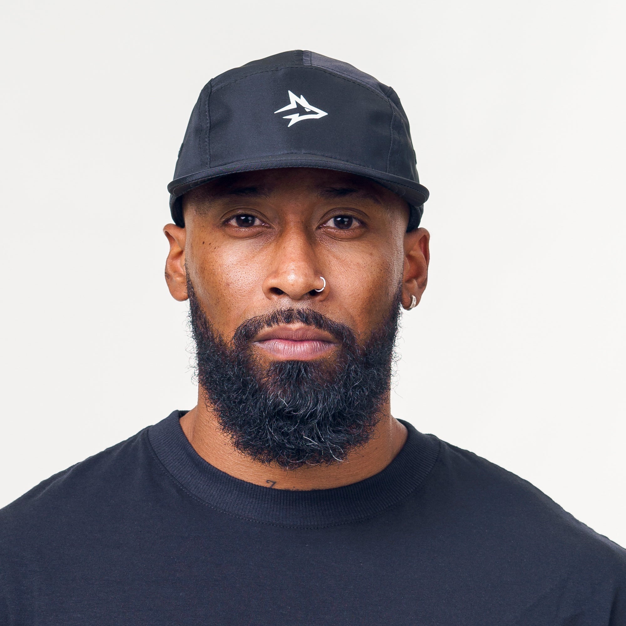 Boné Five Panel Preto Lupus