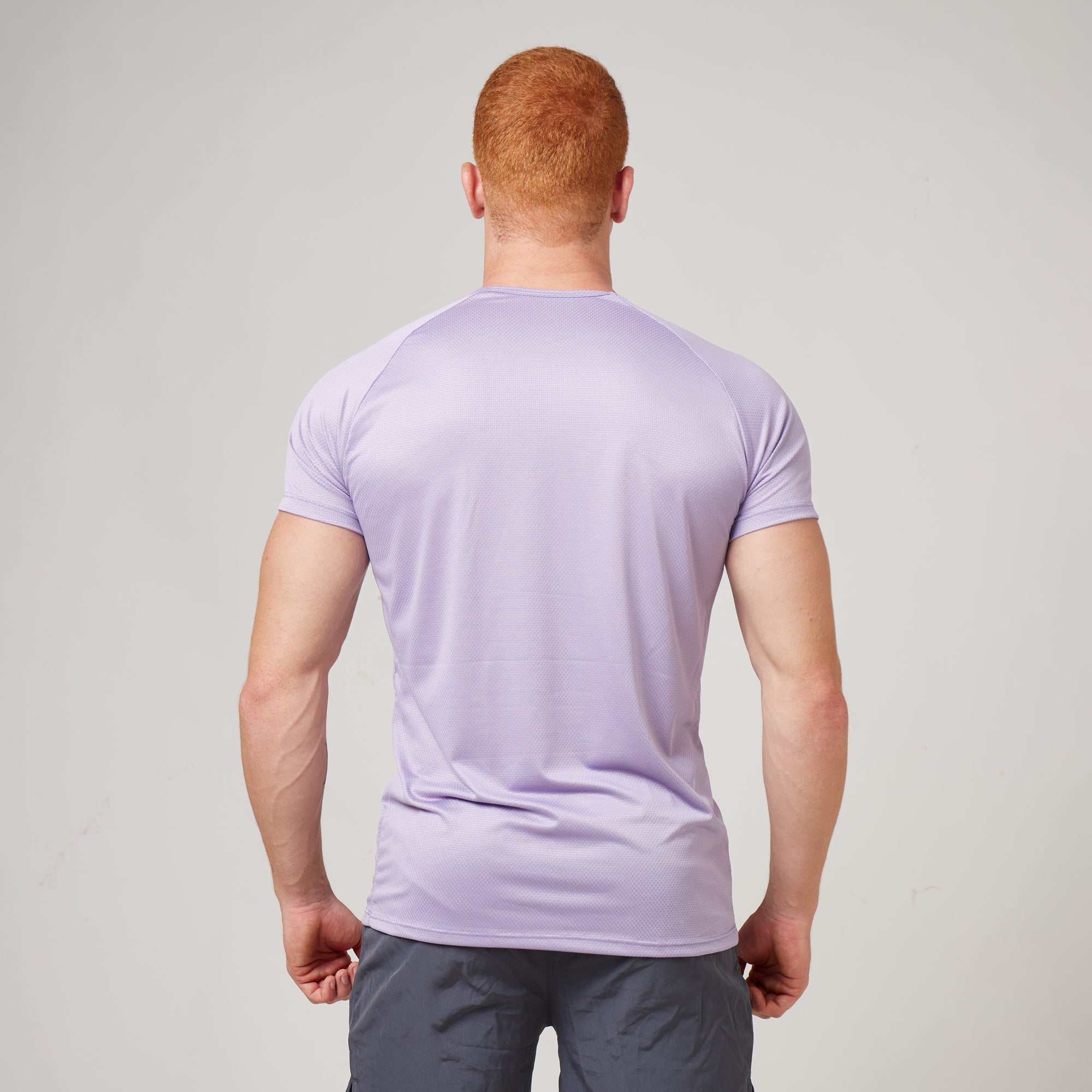 Camiseta Dry Fit Lobo Geométrico Lilás Malva