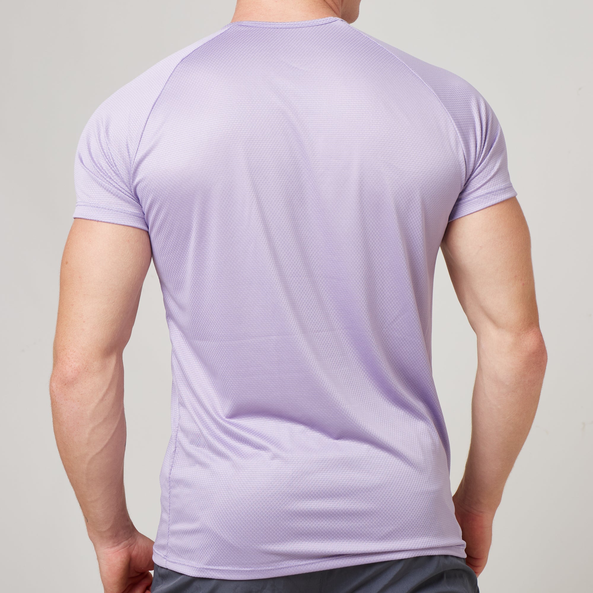 Camiseta Dry Fit Lobo Geométrico Lilás Malva