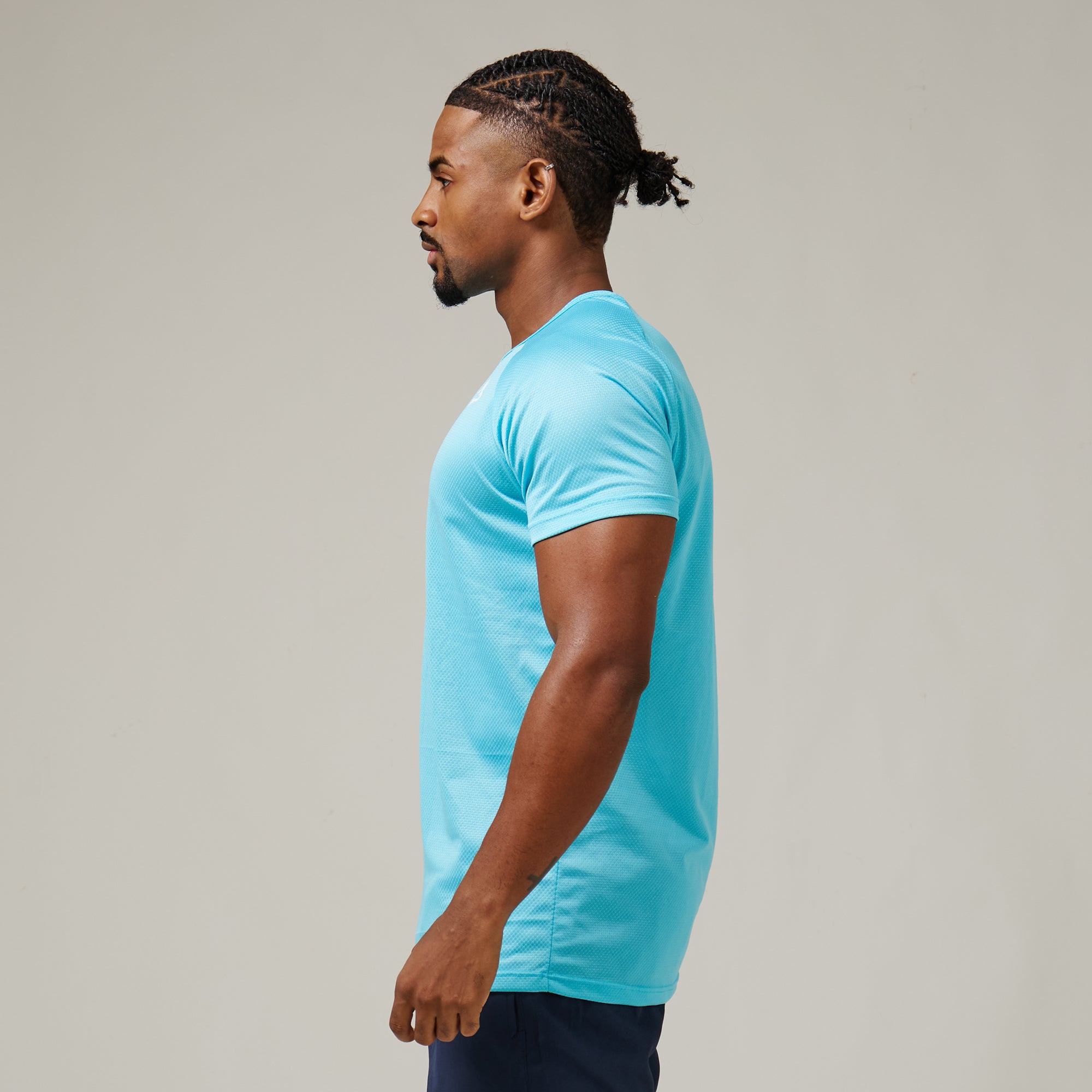 Camiseta Dry Fit New Lupus Azul Pavão
