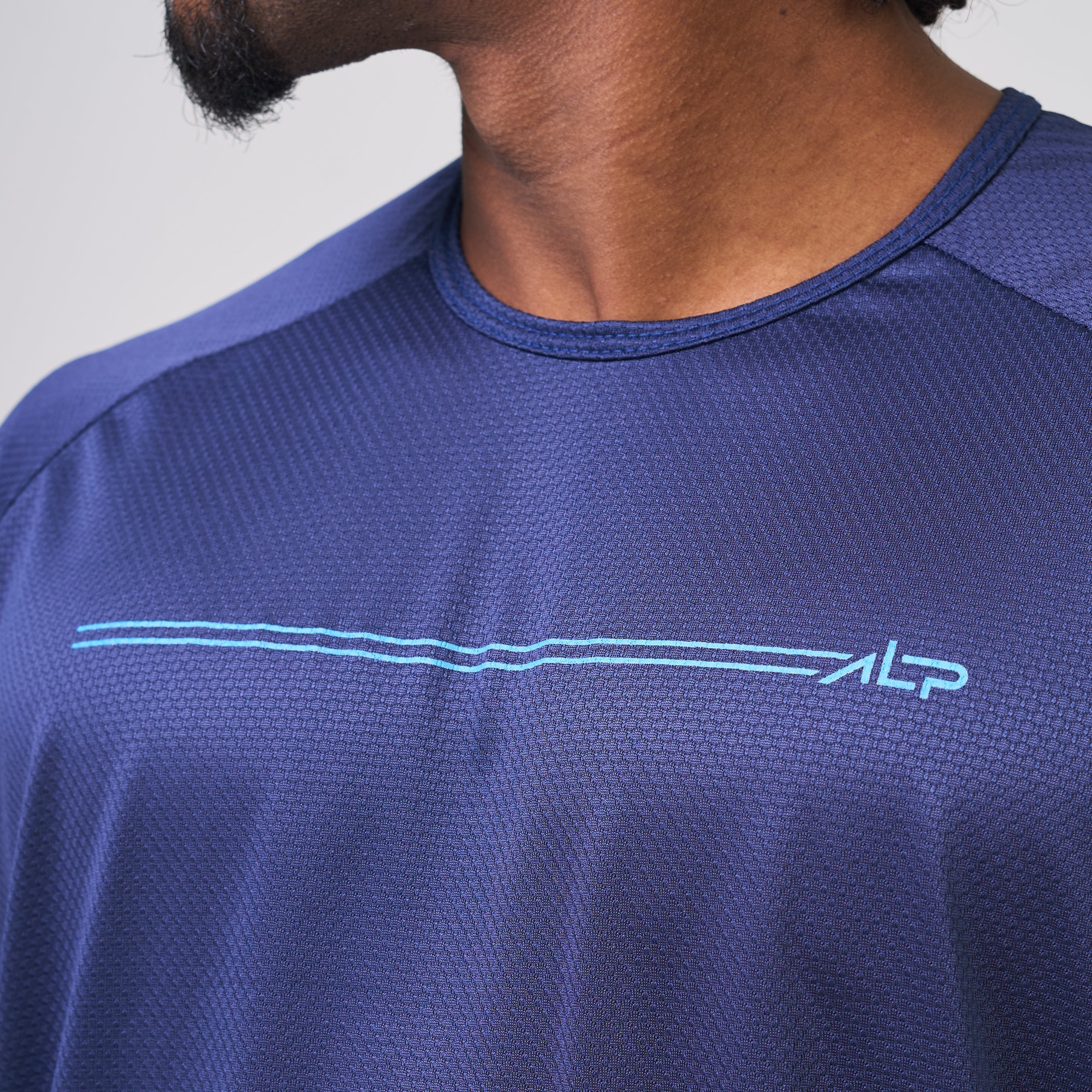 Camiseta Dry Fit Parallel Line Marinho Ashir