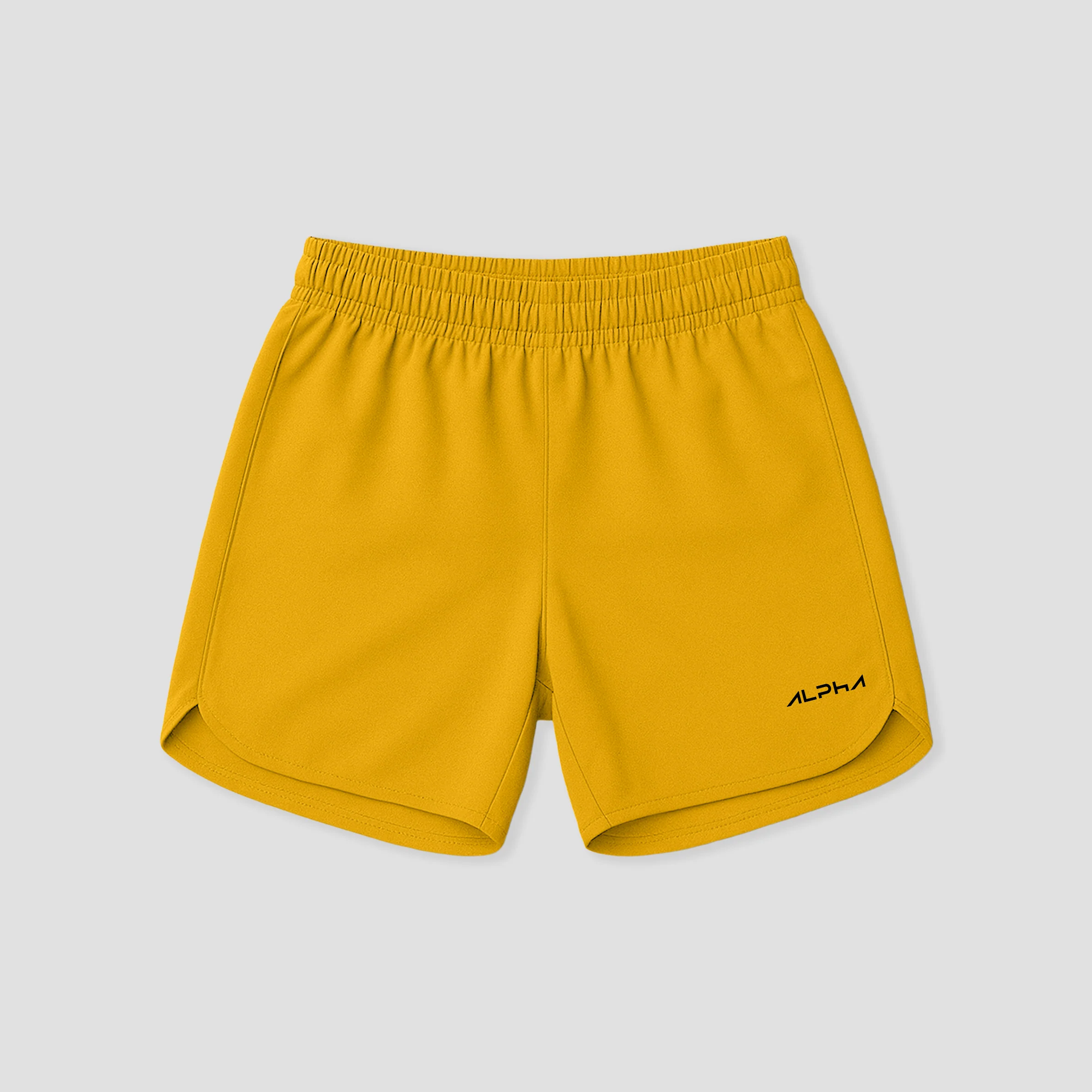 Short Corrida Masculino Dry Fit - Amarelo Ouro
