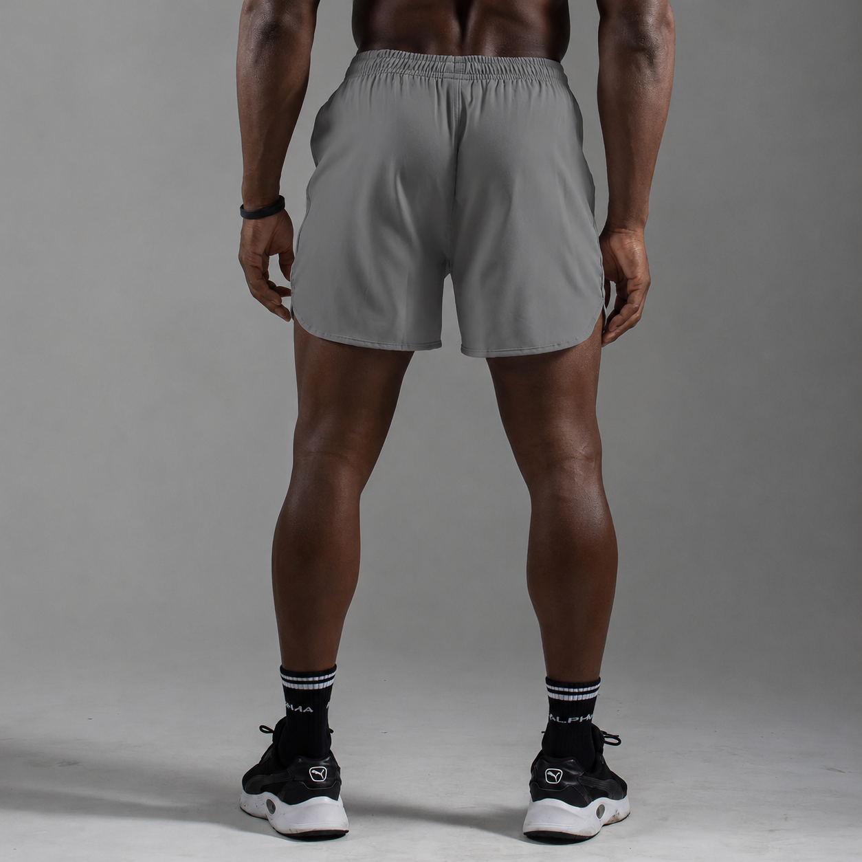 Short Corrida Masculino Dry Fit - Cinza
