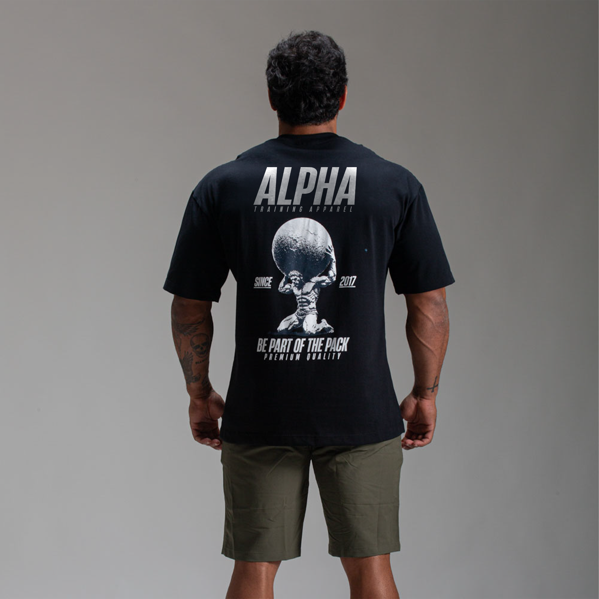 Camiseta Oversized Power Preto